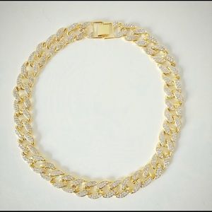 Diamond cuban link chain